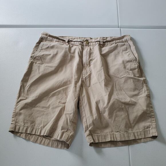 Patagonia Shorts Mens 36 Khaki Organic Cotton Chino Flat Front El Cap Khaki - Picture 1 of 9